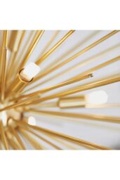 Netlighting Orta 9 Light Spherical Pendant Satin Brushed Gold Plate G9 - thumbnail 5