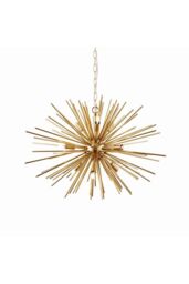 Netlighting Orta 9 Light Spherical Pendant Satin Brushed Gold Plate G9 - thumbnail 1