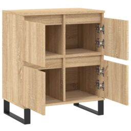 Berkfield Home Sideboard Sonoma Oak 60x35x70 cm Engineered Wood in Brown - Size: 60 x 35 x 70 cm - thumbnail 6