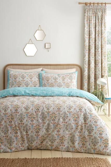 Dreams & Drapes 'Edena Decorative Floral' Easy Care Duvet Cover Set in Natural - Size: Single - image 1
