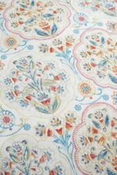 Dreams & Drapes 'Edena Decorative Floral' Easy Care Duvet Cover Set in Natural - Size: Single - thumbnail 3