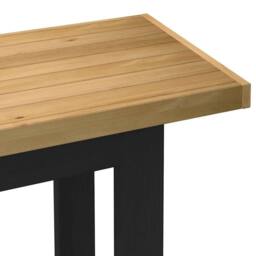 Berkfield Home Desk NOAIN U-Shaped Legs 120x50x75 cm Solid Wood Pine in Brown - Size: 120 x 50 x 75 cm - thumbnail 6