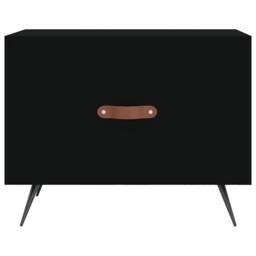 Berkfield Home Decorative Coffee Table Black 50x50x40 cm Engineered Wood - Size: 50 x 50 x 40 cm - thumbnail 5
