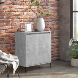 Berkfield Home Sideboard Concrete Grey 60x35x70 cm Engineered Wood - Size: 60 x 35 x 70 cm - thumbnail 2