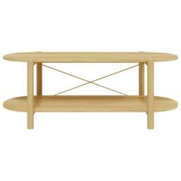 Berkfield Home Coffee Table 110x48x40 cm Engineered Wood in Brown - Size: 110 x 48 x 40 cm - thumbnail 5