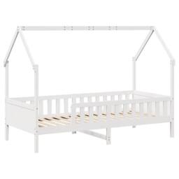 Berkfield Home Kids Bed Frame with Drawers without Mattress 90x200 cm Solid Wood in White - thumbnail 5