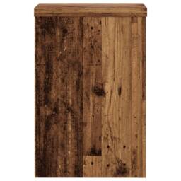 Berkfield Home Plant Stands 2 pcs Old Wood 25x25x35 cm Engineered Wood in Brown - Size: 25 x 25 x 35 cm - thumbnail 6