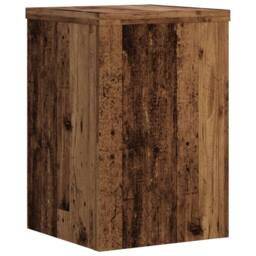 Berkfield Home Plant Stands 2 pcs Old Wood 25x25x35 cm Engineered Wood in Brown - Size: 25 x 25 x 35 cm - thumbnail 4