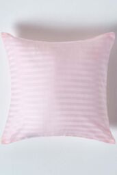Homescapes Continental Egyptian Cotton Pillowcase 330 TC, 40 x 40 cm in Pink