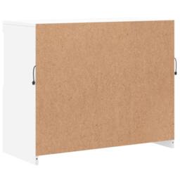 Berkfield Home Sideboard with LED Lights White 81x37x67 cm - Size: 81 x 37 x 67 cm - thumbnail 9