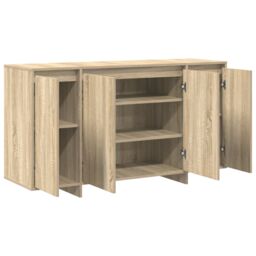 Berkfield Home Oak Sideboard Sonoma oak Engineered wood 135 x 41 x 75 cm in Brown - thumbnail 5