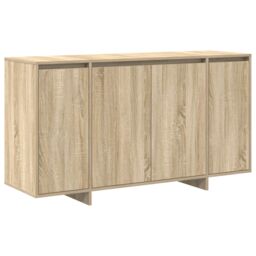 Berkfield Home Oak Sideboard Sonoma oak Engineered wood 135 x 41 x 75 cm in Brown - thumbnail 2