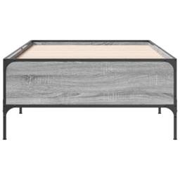 Berkfield Home Durable Bed Frame without Mattress Grey Sonoma 75x190 cm Small Single - thumbnail 4