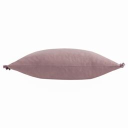 Wylder Tilly Velvet Frill Reversible Cushion in Pale Lilac - Size: 30 cm x 50 cm - thumbnail 2