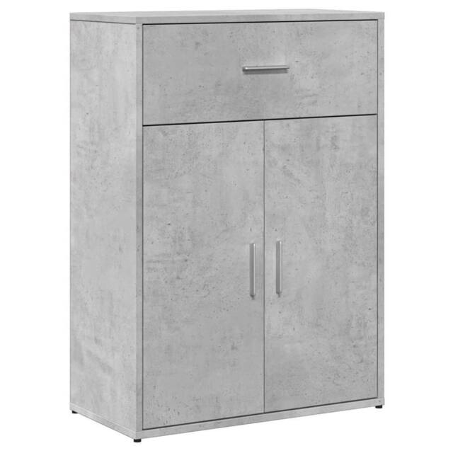 Berkfield Home Sideboard Concrete Grey 60x30x84 cm Engineered Wood - Size: 60 x 30 x 84 cm - image 1