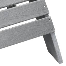 Berkfield Home Adirondack Chairs with Footrests 2 pcs Light Grey HDPE - thumbnail 8