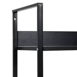 Berkfield Home 3-Layer Book Shelf Black 60x27.6x90.5 cm Engineered Wood - thumbnail 5