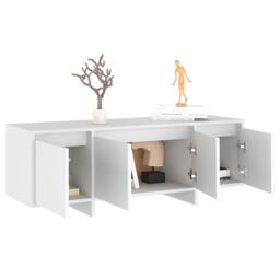 Berkfield Home TV Cabinet White 120x30x40.5 cm Engineered Wood - thumbnail 5