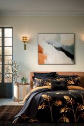 Ted Baker 'Diagonal T Matellase' Cotton Throw in Black - thumbnail 4