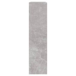 Berkfield Home Shoe Cabinet with Mirror 2-Layer Concrete Grey 63x17x67 cm - Size: 63 x 17 x 67 cm - thumbnail 6