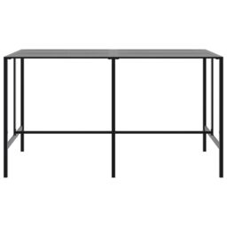 Berkfield Home Bar Table Black 200x100x110 cm Powder-coated Steel - Size: 200 x 100 x 110 cm - thumbnail 3