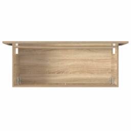 Berkfield Home Bathroom Cabinet with Mirror Sonoma Oak Engineered Wood in Light Brown - thumbnail 8