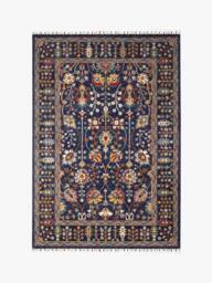Gooch Luxury Rugs Amiri Sultani Rug in Blue - Size: 180 cm x 120 cm - thumbnail 1