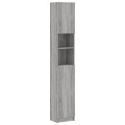 Berkfield Home Bathroom Cabinet Grey Sonoma 32x25.5x190 cm Engineered Wood - thumbnail 2