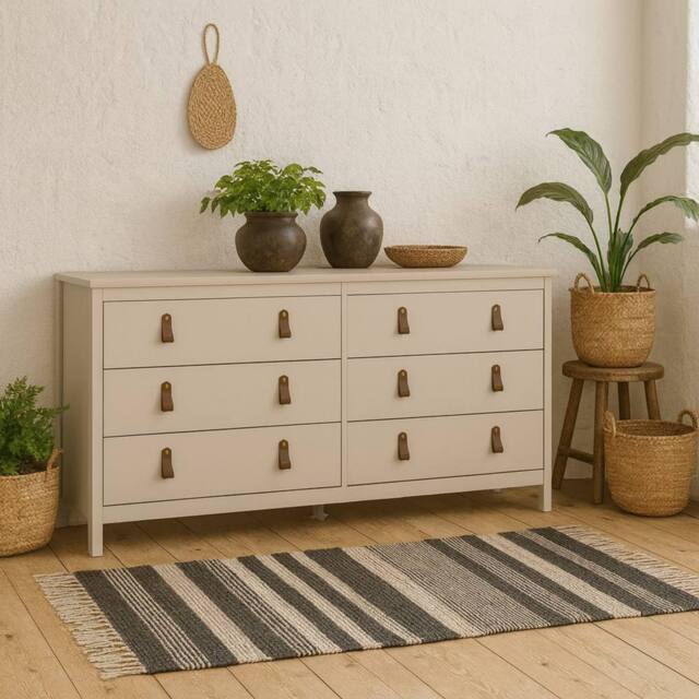 Wyld Haus Cashmere 8 Drawer Wooden Double Dresser Cream - image 1