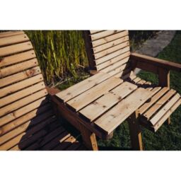 Churnet Valley Garden Furniture Ltd Valley Love Seat Square - Timber - Flat Pack - Partially Assembled in Brown - thumbnail 5