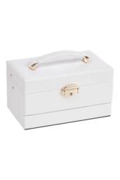 ExtraStar Women's Elegant White Jewelry Storage Box with Velvet Lining - thumbnail 6