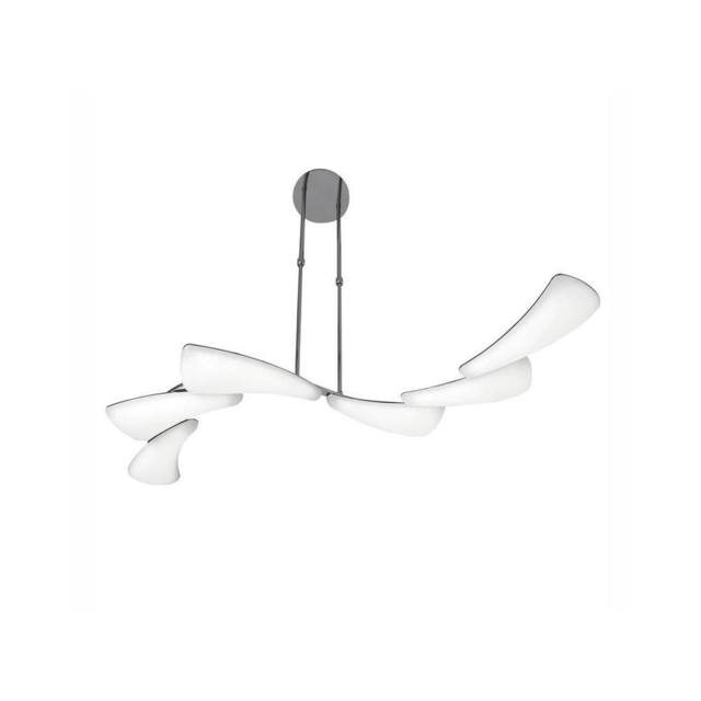 Netlighting Mistral Telescopic 36W LED Line 3000K 3240lm Chrome Frosted Acrylic in Grey - image 1