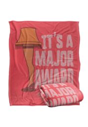 Warner Brothers A Christmas Story Leg Lamp Silky Touch Super Soft Throw Blanket in White - thumbnail 2