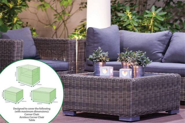 St Helens Home & Garden Water Resistant 3 piece Large Corner Seat Cover in Green