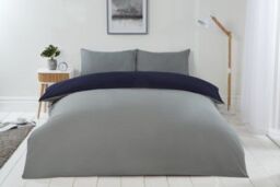 New Edge Blinds Brights Reversible Duvet in Blue - Size: Double - thumbnail 2