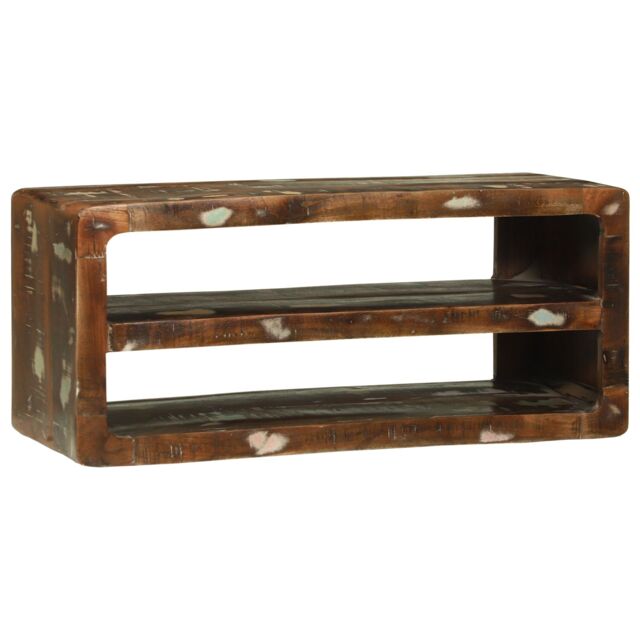 Berkfield Home TV Cabinet 80x32x36 cm Solid Wood Reclaimed in Brown - Size: 80 x 32 x 36 cm - image 1