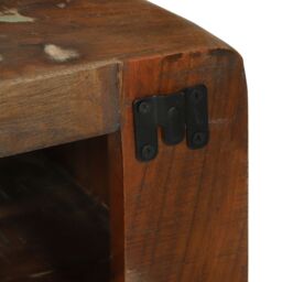 Berkfield Home TV Cabinet 80x32x36 cm Solid Wood Reclaimed in Brown - Size: 80 x 32 x 36 cm - thumbnail 9