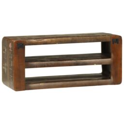 Berkfield Home TV Cabinet 80x32x36 cm Solid Wood Reclaimed in Brown - Size: 80 x 32 x 36 cm - thumbnail 5