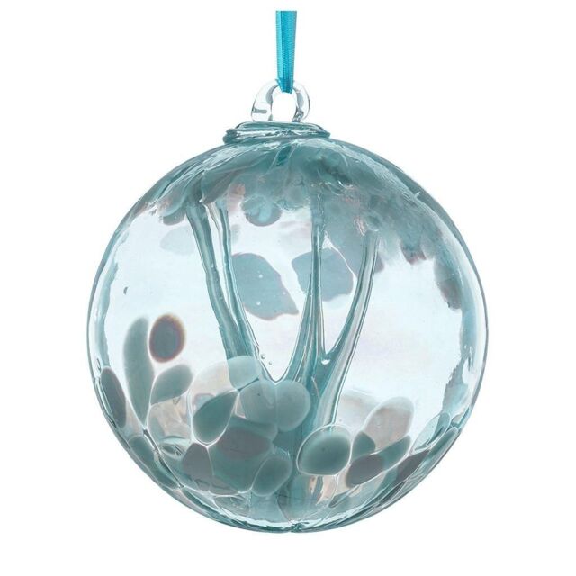 Sienna Glass 15cm Spirit Ball Pastel Blue - image 1
