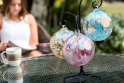 Sienna Glass 15cm Spirit Ball Pastel Blue - thumbnail 6