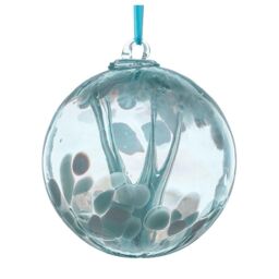 Sienna Glass 15cm Spirit Ball Pastel Blue - thumbnail 1