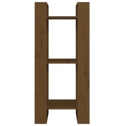 Berkfield Home Book Cabinet/Room Divider Honey Brown 41x35x91 cm Solid Wood - Size: 41 x 35 x 91 cm - thumbnail 3