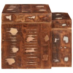 Berkfield Home End Tables Multicolour Solid reclaimed wood - thumbnail 5