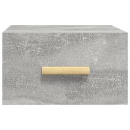 Berkfield Home Wall-mounted Bedside Cabinet Concrete Grey 35x35x20 cm - Size: 35 x 35 x 20 cm - thumbnail 5