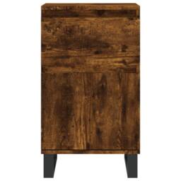 Berkfield Home Sideboard Smoked Oak 40x35x70 cm Engineered Wood in Brown - Size: 40 x 35 x 70 cm - thumbnail 5