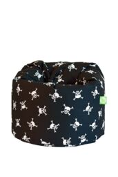 Bean Lazy Cotton Black Pirate Skull & Cross Bones Bean Bag Child Size - Size: Small - thumbnail 2