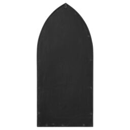 Berkfield Home Garden Mirror Black 100x45 cm Iron for Outdoor Use - thumbnail 4