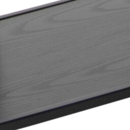 Furniture To Go Seaford Tall Black Metal Bookcase with 5 Black Shelves - thumbnail 8