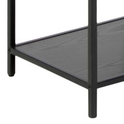 Furniture To Go Seaford Tall Black Metal Bookcase with 5 Black Shelves - thumbnail 9