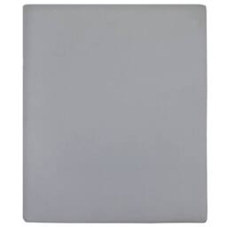 Berkfield Home Jersey Fitted Sheet Grey 140x200 cm Cotton - thumbnail 3